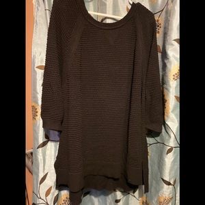 Black tunic sweater